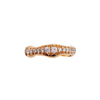 18k Rose Gold Organic Fede and White Diamonds
